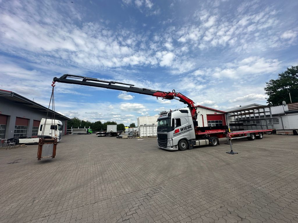 Wiese Stufensattel Tieflader mit Kran Fassi F545 - סמיטריילר צד נופל/ שטוח: תמונה 3 Wiese Stufensattel Tieflader mit Kran Fassi F545 - סמיטריילר צד נופל/ שטוח: תמונה 3
