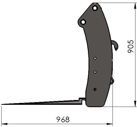 METAL-TECHNIK Widły do obornika i bel słomy 1.5m - מזלגות עבור מכונה חקלאית: תמונה 2 METAL-TECHNIK Widły do obornika i bel słomy 1.5m - מזלגות עבור מכונה חקלאית: תמונה 2