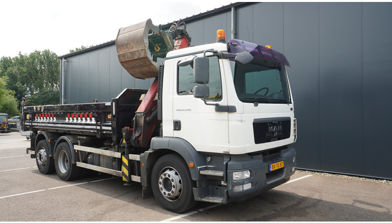 משאית מנוף MAN TGM 26.290 TIPPER WITH HMF 1643 Z2 CRANE: תמונה 9