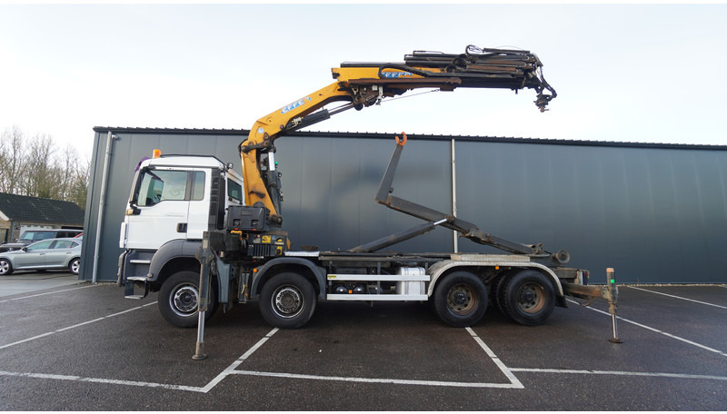 MAN TGS 35.400 8X4 HOOKARM SYSTEM WITH EFFER 305/11/6S - משאית מנוף: תמונה 1 MAN TGS 35.400 8X4 HOOKARM SYSTEM WITH EFFER 305/11/6S - משאית מנוף: תמונה 1