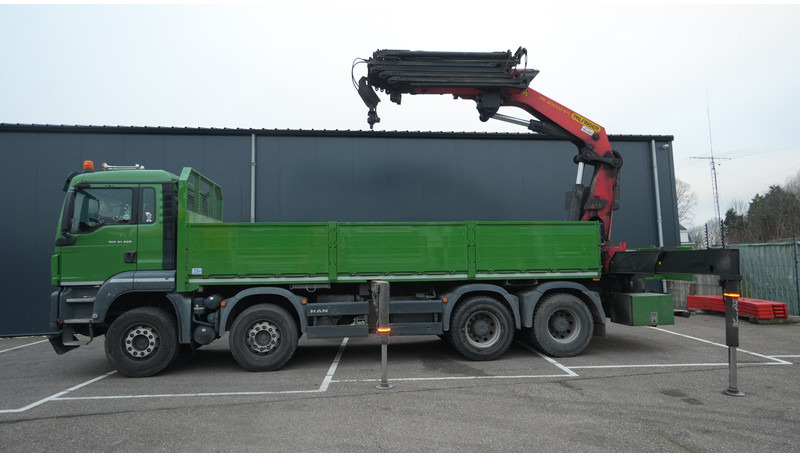 MAN TGS 41.460 8X4 OPEN BOX WITH PALFINGER PK 40002 EH CRANE 384.000KM - משאית מנוף: תמונה 1 MAN TGS 41.460 8X4 OPEN BOX WITH PALFINGER PK 40002 EH CRANE 384.000KM - משאית מנוף: תמונה 1