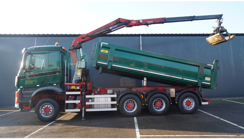 Mercedes-Benz AROCS 3542 8X4 2 SIDE TIPPER WITH HMF Z 1943 CRANE 407.000KM - משאית מנוף: תמונה 1 Mercedes-Benz AROCS 3542 8X4 2 SIDE TIPPER WITH HMF Z 1943 CRANE 407.000KM - משאית מנוף: תמונה 1