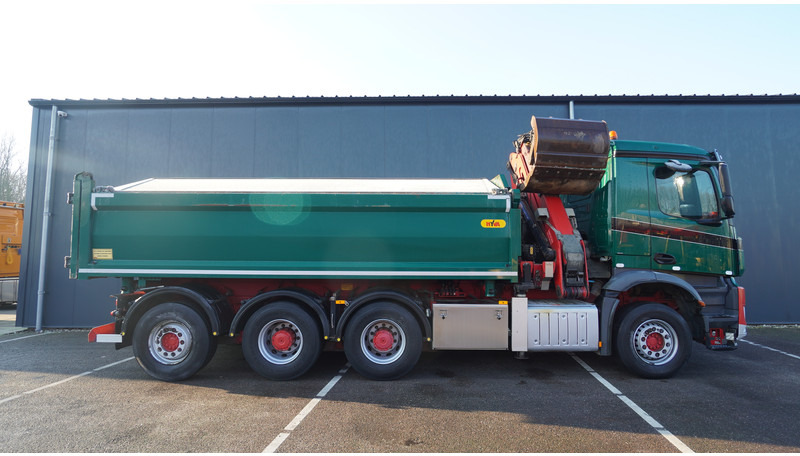 Mercedes-Benz AROCS 3542 8X4 2 SIDE TIPPER WITH HMF Z 1943 CRANE 407.000KM - משאית מנוף: תמונה 4 Mercedes-Benz AROCS 3542 8X4 2 SIDE TIPPER WITH HMF Z 1943 CRANE 407.000KM - משאית מנוף: תמונה 4