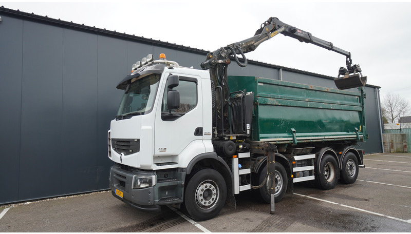Renault PREMIUM 380 DXI 8X2/6 2 SIDE TIPPER WITH PLFINGER Q 170 Z CRANE.278.200KM - משאית מנוף: תמונה 3 Renault PREMIUM 380 DXI 8X2/6 2 SIDE TIPPER WITH PLFINGER Q 170 Z CRANE.278.200KM - משאית מנוף: תמונה 3