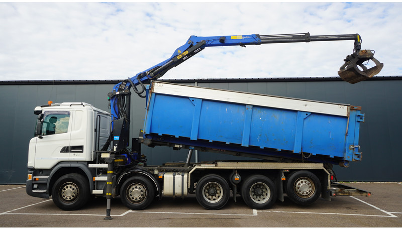 Scania G 490 10X4 CABLE SYSTEM TRUCK WITH PALFINGER Q180Z95TR CRANE - משאית מנוף: תמונה 1 Scania G 490 10X4 CABLE SYSTEM TRUCK WITH PALFINGER Q180Z95TR CRANE - משאית מנוף: תמונה 1
