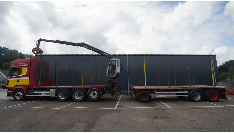Scania R 580 V8 8X4 LOGTRANSPORT COMBI WITH MTDK YEAR 2012 TRAILER KESLA 46 CRANE - משאית עץ, משאית מנוף: תמונה 1 Scania R 580 V8 8X4 LOGTRANSPORT COMBI WITH MTDK YEAR 2012 TRAILER KESLA 46 CRANE - משאית עץ, משאית מנוף: תמונה 1