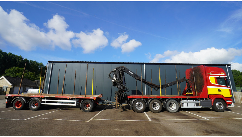 Scania R 580 V8 8X4 LOGTRANSPORT COMBI WITH MTDK YEAR 2012 TRAILER KESLA 46 CRANE - משאית עץ, משאית מנוף: תמונה 4 Scania R 580 V8 8X4 LOGTRANSPORT COMBI WITH MTDK YEAR 2012 TRAILER KESLA 46 CRANE - משאית עץ, משאית מנוף: תמונה 4