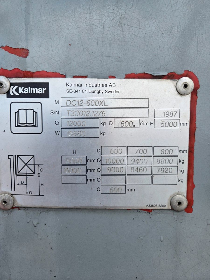 Kalmar DC12-600XL - מלגזת סולר: תמונה 2 Kalmar DC12-600XL - מלגזת סולר: תמונה 2