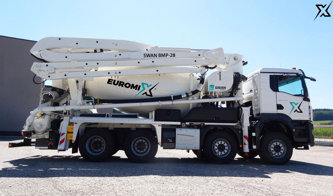 MAN TGS 35.470 BB Fahrmischer Betonpumpe 28m SWAN MAN TGS 35.470 BB Fahrmischer Betonpumpe 28m SWAN - משאית משאבת בטון: תמונה 1 MAN TGS 35.470 BB Fahrmischer Betonpumpe 28m SWAN MAN TGS 35.470 BB Fahrmischer Betonpumpe 28m SWAN - משאית משאבת בטון: תמונה 1