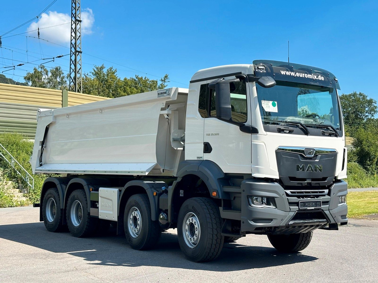 מזהיר MAN TGS 37.520 8x4 EuromixMTP Mulden Kipper: תמונה 14