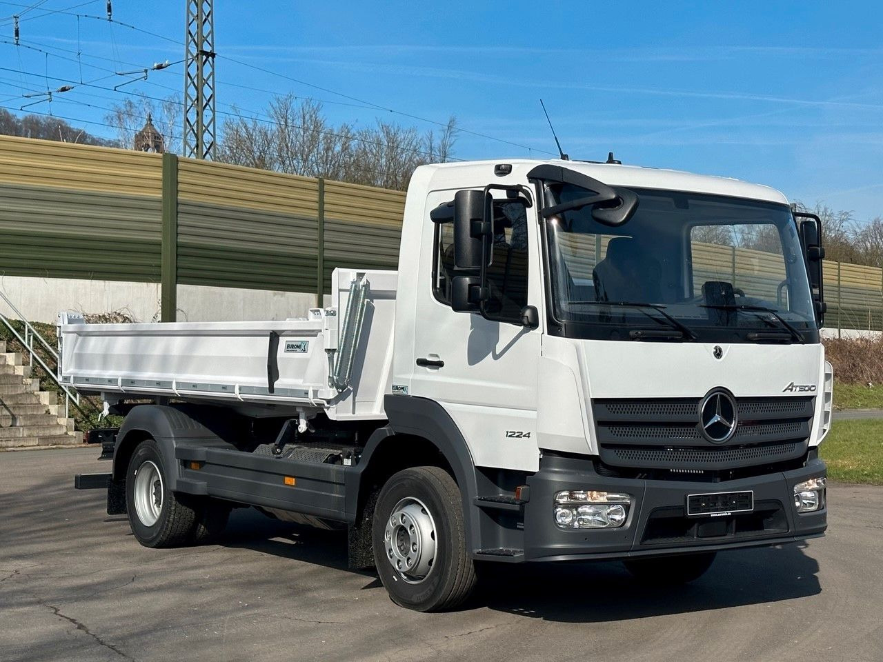 מזהיר Mercedes-Benz Atego 1224 K  EuromixMTP 3-Seiten-Kipper: תמונה 11