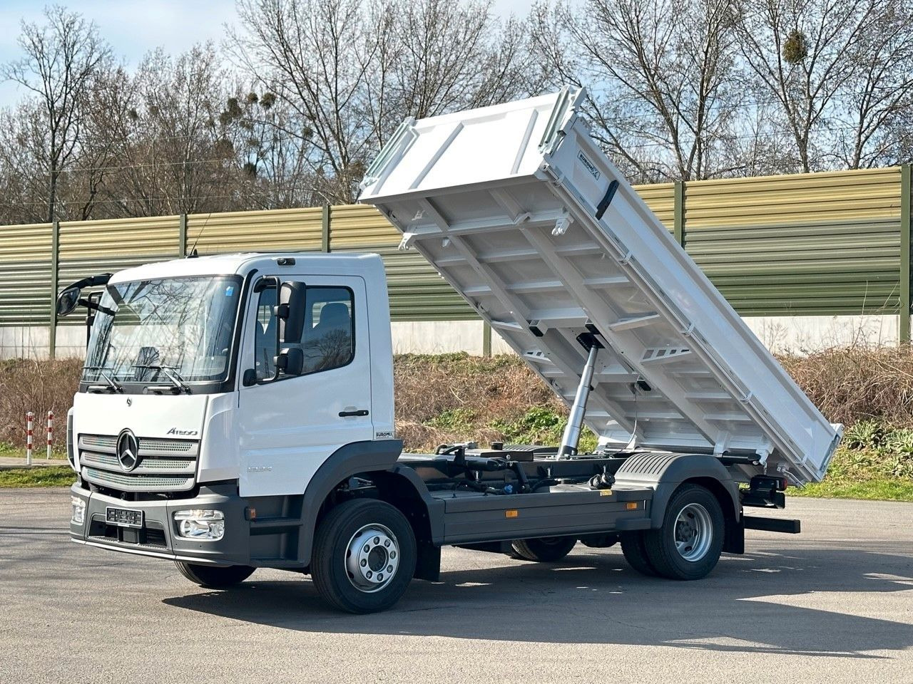 מזהיר Mercedes-Benz Atego 1224 K  EuromixMTP 3-Seiten-Kipper: תמונה 12