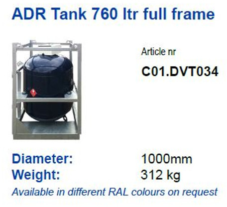De Visser gastank New ADR LPG tank 760ltr Full Frame LPG, Gas, Gaz, Gastank Available in different RAL colours on request Gastank - מכל אחסון: תמונה 2 De Visser gastank New ADR LPG tank 760ltr Full Frame LPG, Gas, Gaz, Gastank Available in different RAL colours on request Gastank - מכל אחסון: תמונה 2