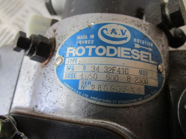 CAV ROTO DPA DIESEL FUEL INJECTION PUMP TYPE 3432F410 - מערכת דלק עבור משאית: תמונה 2 CAV ROTO DPA DIESEL FUEL INJECTION PUMP TYPE 3432F410 - מערכת דלק עבור משאית: תמונה 2