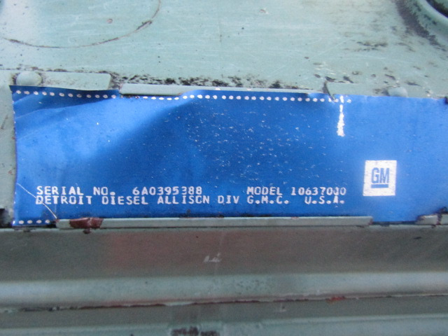DETROIT 6-71 MODEL/1063-7000 SERIES SERIAL NO 6A-395388 310HP - מנוע עבור משאית: תמונה 3 DETROIT 6-71 MODEL/1063-7000 SERIES SERIAL NO 6A-395388 310HP - מנוע עבור משאית: תמונה 3