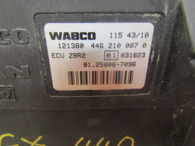 MAN TGX ZBR2 ECU WABCO P/NO 446 210 0070 / MAN P/NO 81.25806.7096 - ECU עבור משאית: תמונה 2 MAN TGX ZBR2 ECU WABCO P/NO 446 210 0070 / MAN P/NO 81.25806.7096 - ECU עבור משאית: תמונה 2