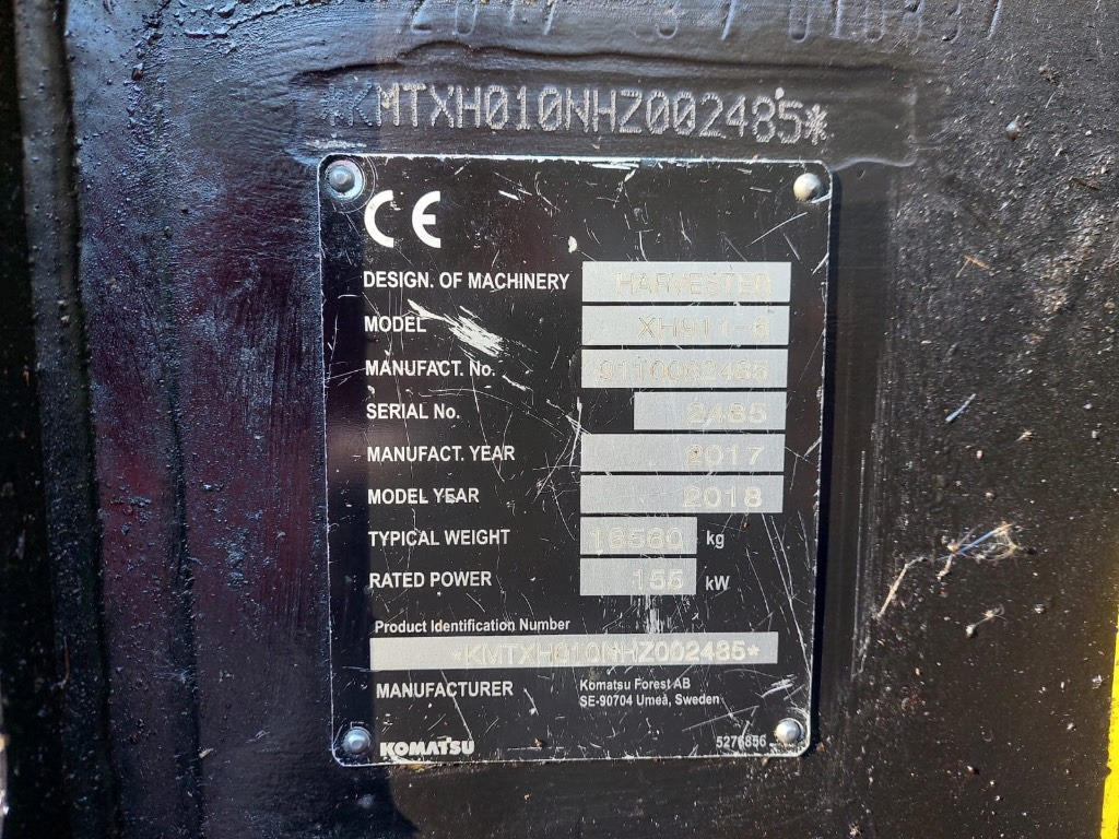 Komatsu 911 - מקצרת יערות: תמונה 2 Komatsu 911 - מקצרת יערות: תמונה 2