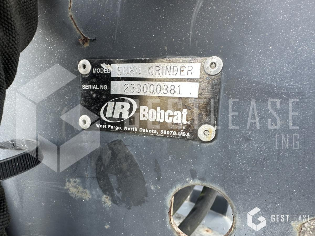BOBCAT SG60 GRINDER ROGNEUSE DE SOUCHE - מטחנת גדמים: תמונה 4 BOBCAT SG60 GRINDER ROGNEUSE DE SOUCHE - מטחנת גדמים: תמונה 4