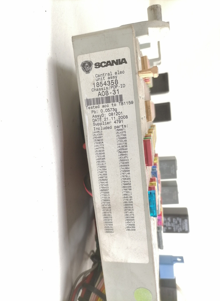 Scania Central electric unit 1854357 - נתיך עבור משאית: תמונה 3 Scania Central electric unit 1854357 - נתיך עבור משאית: תמונה 3