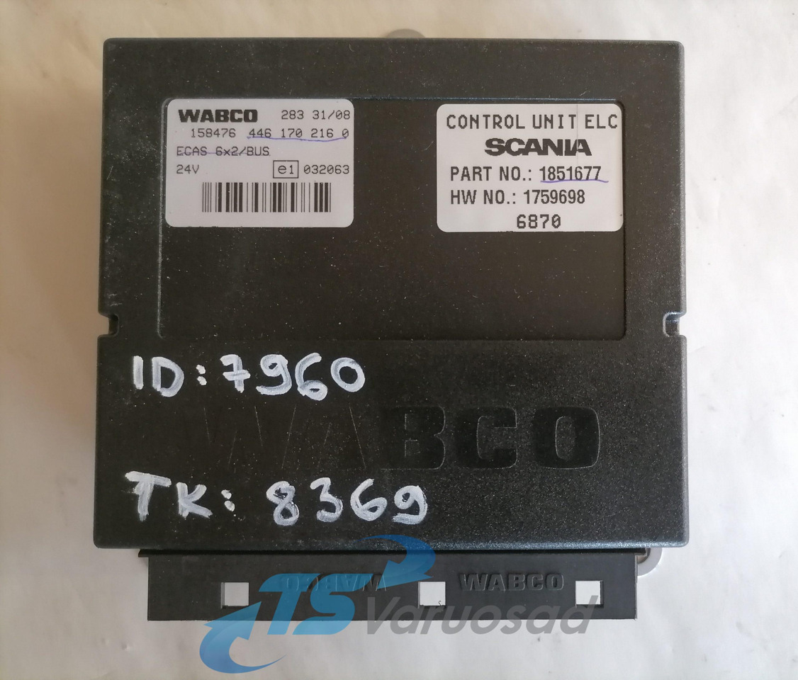 Scania Ecu, ECAS 1759698 - ECU עבור משאית: תמונה 3 Scania Ecu, ECAS 1759698 - ECU עבור משאית: תמונה 3