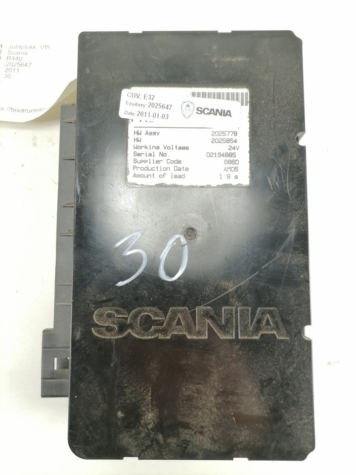 Scania Ecu, VIS 2025647 - ECU עבור משאית: תמונה 4 Scania Ecu, VIS 2025647 - ECU עבור משאית: תמונה 4