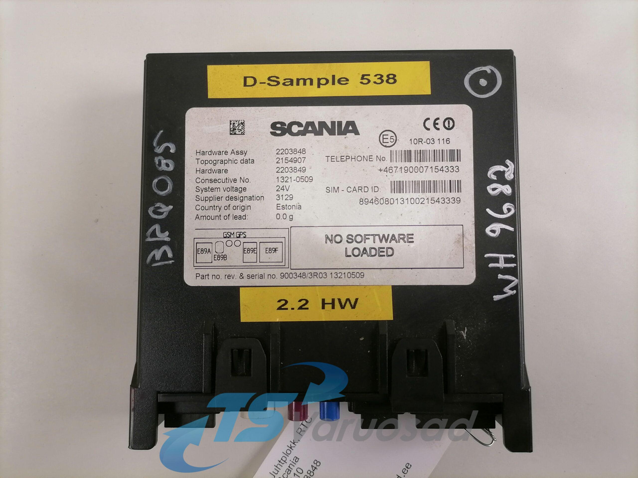 Scania Juhtplokk, RTC 2203848 - ECU עבור משאית: תמונה 2 Scania Juhtplokk, RTC 2203848 - ECU עבור משאית: תמונה 2