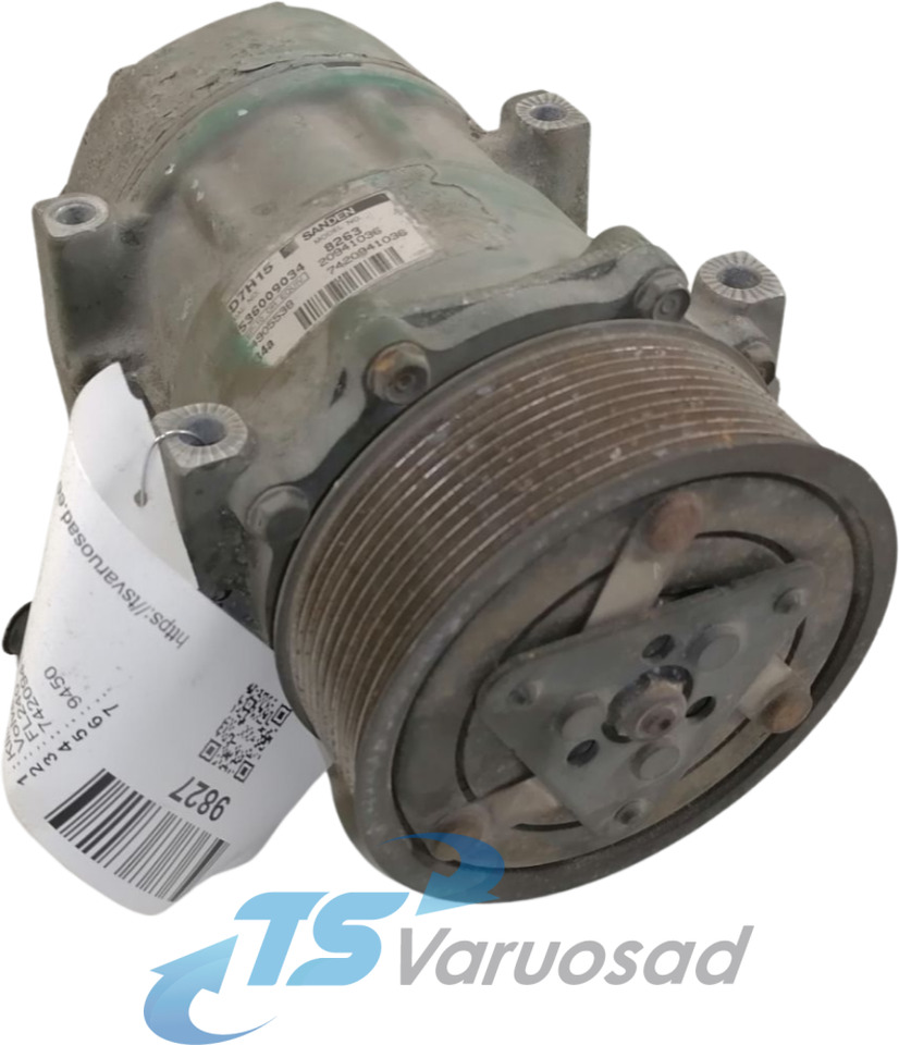 Volvo A/C compressor 7420941036 - חימום/ אוורור עבור משאית: תמונה 1 Volvo A/C compressor 7420941036 - חימום/ אוורור עבור משאית: תמונה 1