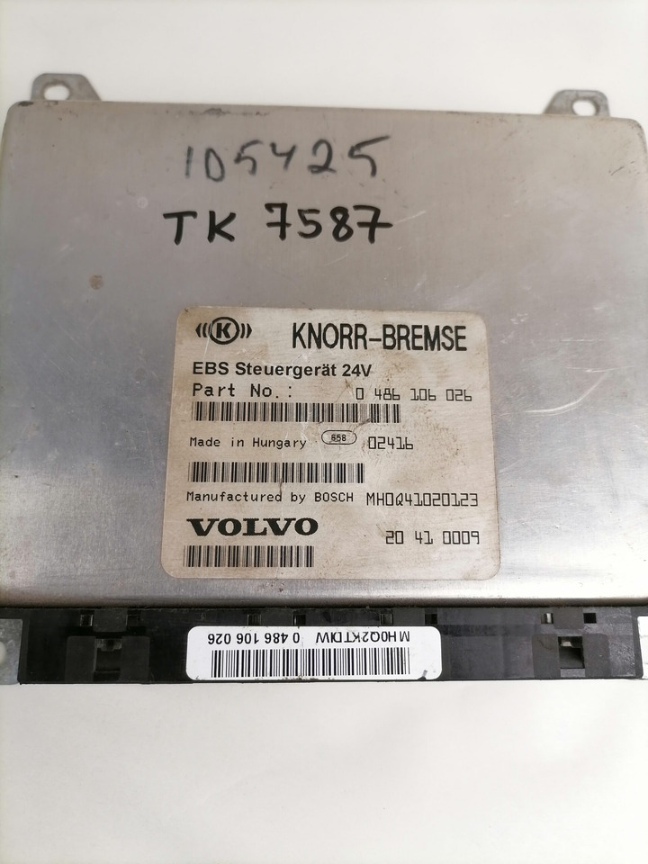 Volvo EBS control unit 20410009 - ECU עבור משאית: תמונה 3 Volvo EBS control unit 20410009 - ECU עבור משאית: תמונה 3