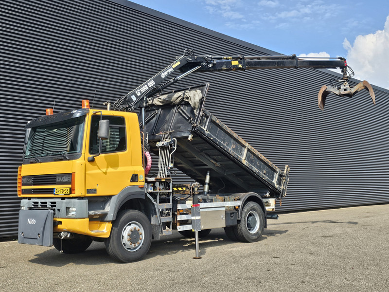 DAF CF 75.250 4X4 / HIAB CRANE + TIPPER / MANUAL / SPRING - משאית, משאית מנוף: תמונה 1 DAF CF 75.250 4X4 / HIAB CRANE + TIPPER / MANUAL / SPRING - משאית, משאית מנוף: תמונה 1