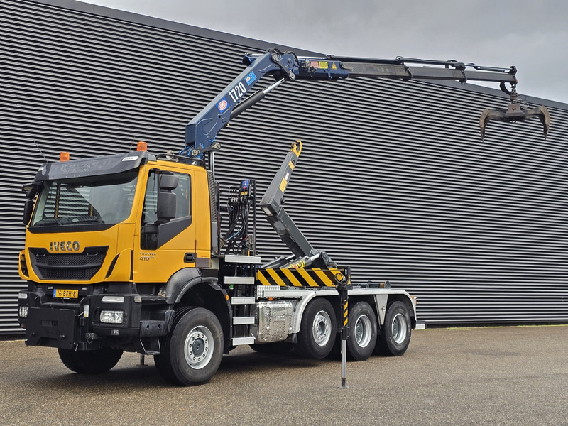 Iveco TRAKKER 380 8X6 / EURO 6 / CRANE + HOOKLIFT - משאית הרמת וו, משאית מנוף: תמונה 1 Iveco TRAKKER 380 8X6 / EURO 6 / CRANE + HOOKLIFT - משאית הרמת וו, משאית מנוף: תמונה 1