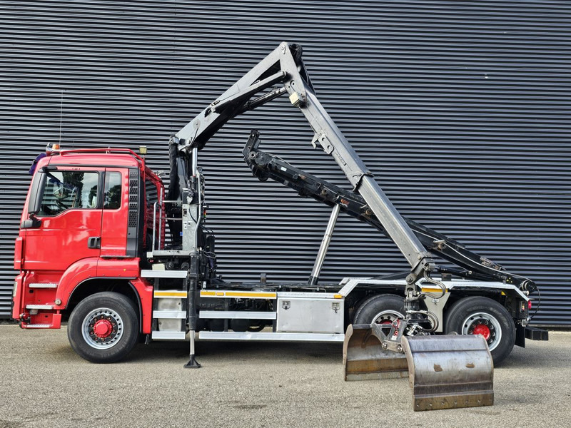 MAN TGS 26.400 / 6x4H-2 / HMF Z KRAAN + CONTAINERSYSTEM - משאית מערכת כבלים, משאית מנוף: תמונה 3 MAN TGS 26.400 / 6x4H-2 / HMF Z KRAAN + CONTAINERSYSTEM - משאית מערכת כבלים, משאית מנוף: תמונה 3
