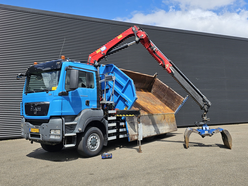 MAN TGS 28.400 6X4-4 BL / CRANE + 2 SIDE TIPPER - מזהיר, משאית מנוף: תמונה 3 MAN TGS 28.400 6X4-4 BL / CRANE + 2 SIDE TIPPER - מזהיר, משאית מנוף: תמונה 3