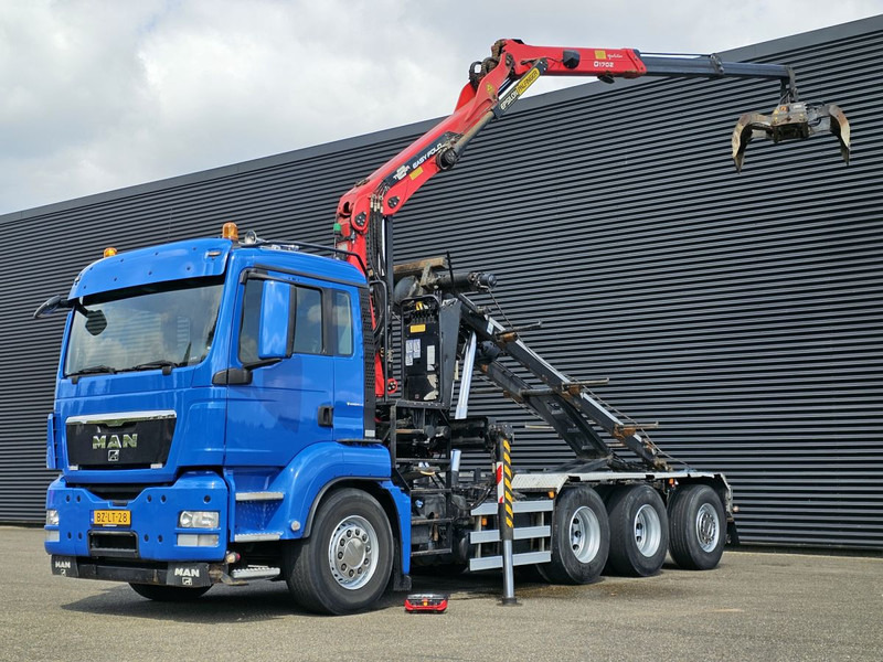 MAN TGS 35.400 / 8x4-4 / CONTAINER SYSTEM / PALFINGER Z CRANE - משאית מערכת כבלים, משאית מנוף: תמונה 1 MAN TGS 35.400 / 8x4-4 / CONTAINER SYSTEM / PALFINGER Z CRANE - משאית מערכת כבלים, משאית מנוף: תמונה 1