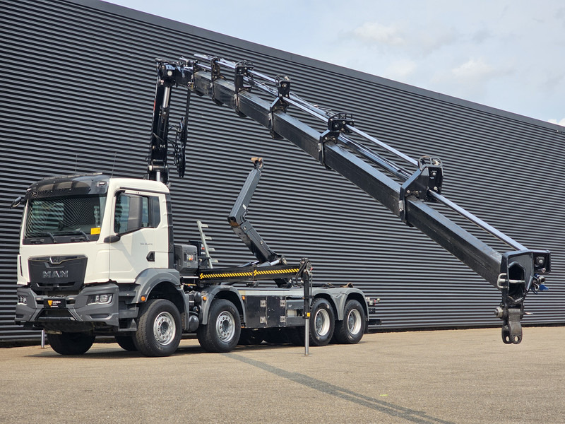 MAN TGS 35.470 8X4 BB / HIAB CRANE + HOOKLIFT - משאית הרמת וו, משאית מנוף: תמונה 3 MAN TGS 35.470 8X4 BB / HIAB CRANE + HOOKLIFT - משאית הרמת וו, משאית מנוף: תמונה 3