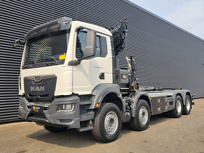 משאית הרמת וו, משאית מנוף MAN TGS 35.470 8X4 BB / HIAB CRANE + HOOKLIFT: תמונה 8