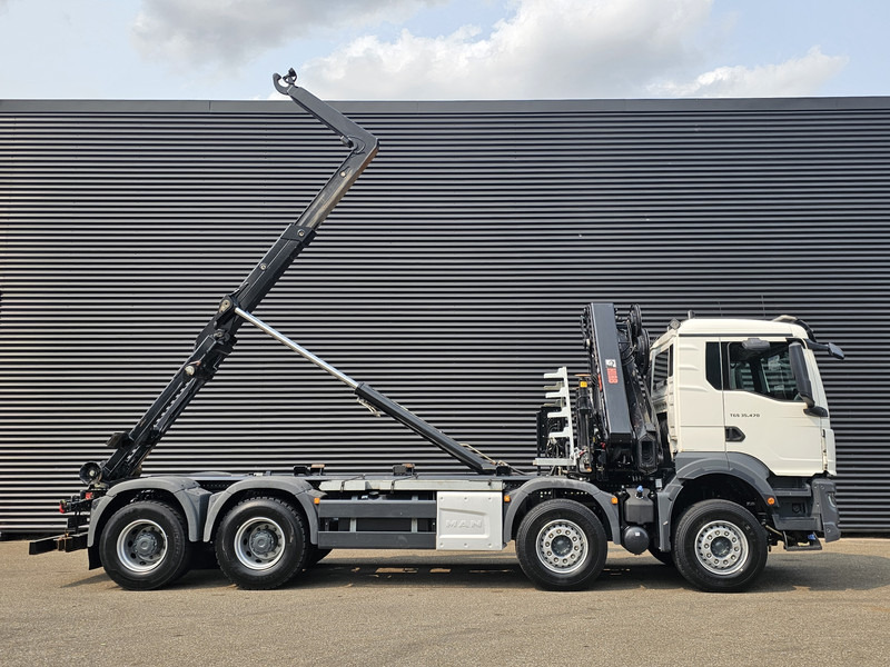 משאית הרמת וו, משאית מנוף MAN TGS 35.470 8X4 BB / HIAB CRANE + HOOKLIFT: תמונה 13
