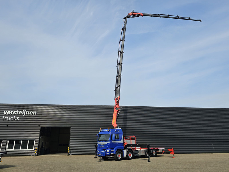MAN TGS 35.500 8x4-6 / PALFINGER 92 t/m CRANE +JIB - משאית צד נופל/ שטוחה: תמונה 2 MAN TGS 35.500 8x4-6 / PALFINGER 92 t/m CRANE +JIB - משאית צד נופל/ שטוחה: תמונה 2