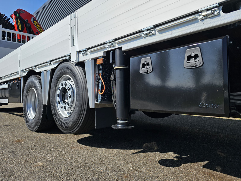 משאית צד נופל/ שטוחה, משאית מנוף Scania P410 6x2*4 / PALFINGER 35 tm CRANE + WINCH: תמונה 19