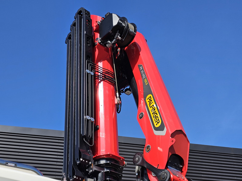 משאית צד נופל/ שטוחה, משאית מנוף Scania P410 6x2*4 / PALFINGER 35 tm CRANE + WINCH: תמונה 9