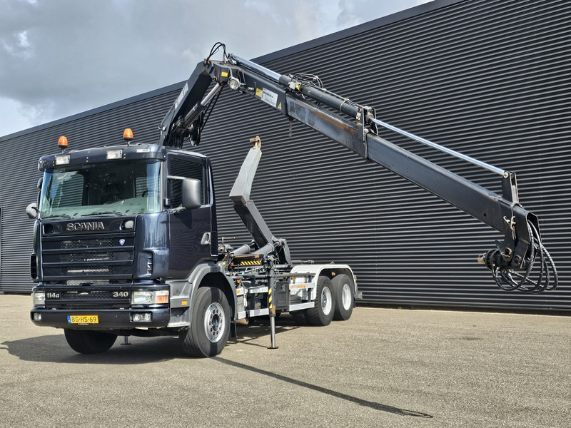 Scania R114.340 6x2 / HIAB CRANE + 25T HOOKLIFT - משאית הרמת וו, משאית מנוף: תמונה 2 Scania R114.340 6x2 / HIAB CRANE + 25T HOOKLIFT - משאית הרמת וו, משאית מנוף: תמונה 2
