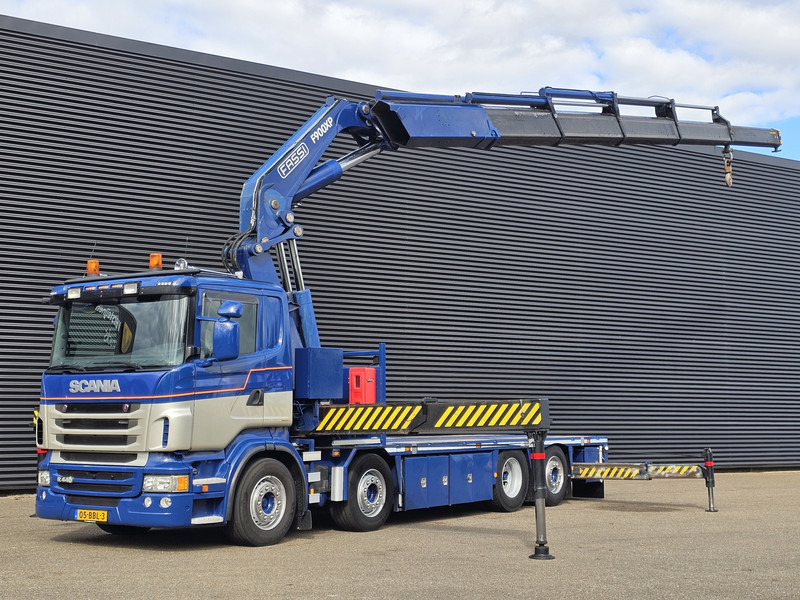 Scania R440 8x2*6 / FASSI 90 t/m CRANE / KRAN - משאית צד נופל/ שטוחה, משאית מנוף: תמונה 1 Scania R440 8x2*6 / FASSI 90 t/m CRANE / KRAN - משאית צד נופל/ שטוחה, משאית מנוף: תמונה 1