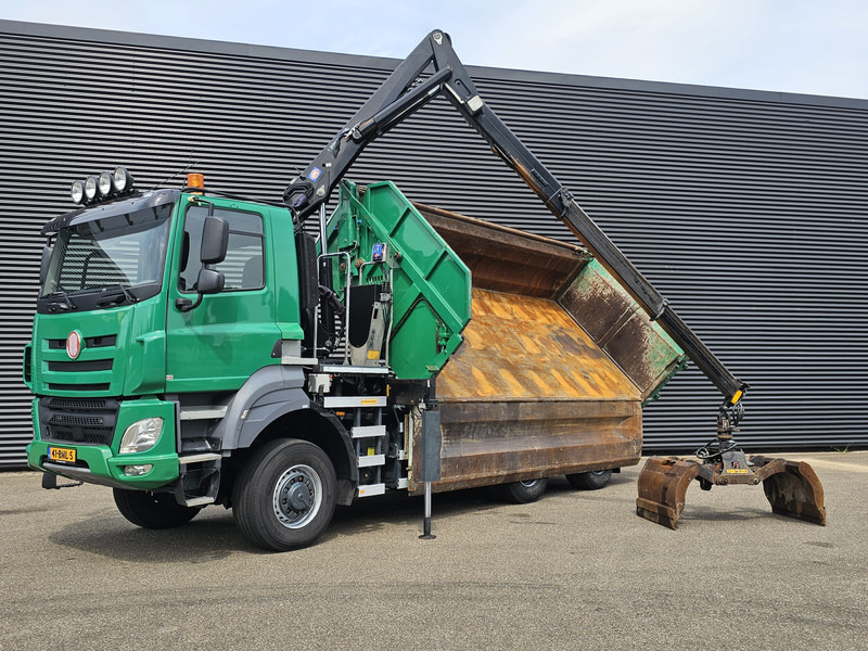 Tatra T158/II 6X6 / HMF Z CRANE + 2 SIDE TIPPER - מזהיר, משאית מנוף: תמונה 4 Tatra T158/II 6X6 / HMF Z CRANE + 2 SIDE TIPPER - מזהיר, משאית מנוף: תמונה 4