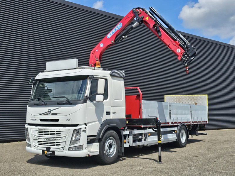 Volvo FM 330 4x2 / EFFER 12.5 t/m CRANE / KRAN - משאית צד נופל/ שטוחה, משאית מנוף: תמונה 4 Volvo FM 330 4x2 / EFFER 12.5 t/m CRANE / KRAN - משאית צד נופל/ שטוחה, משאית מנוף: תמונה 4