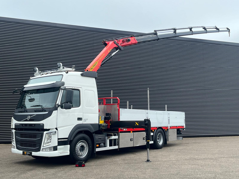Volvo FM420 4x2 / PALFINGER 18502 - 17 mtr / CRANE / KRAN - משאית צד נופל/ שטוחה, משאית מנוף: תמונה 1 Volvo FM420 4x2 / PALFINGER 18502 - 17 mtr / CRANE / KRAN - משאית צד נופל/ שטוחה, משאית מנוף: תמונה 1