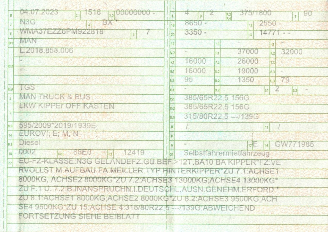 MAN 35.510 TGS | Meiller Thermo | E-Verdeck | TOP - מזהיר: תמונה 2 MAN 35.510 TGS | Meiller Thermo | E-Verdeck | TOP - מזהיר: תמונה 2