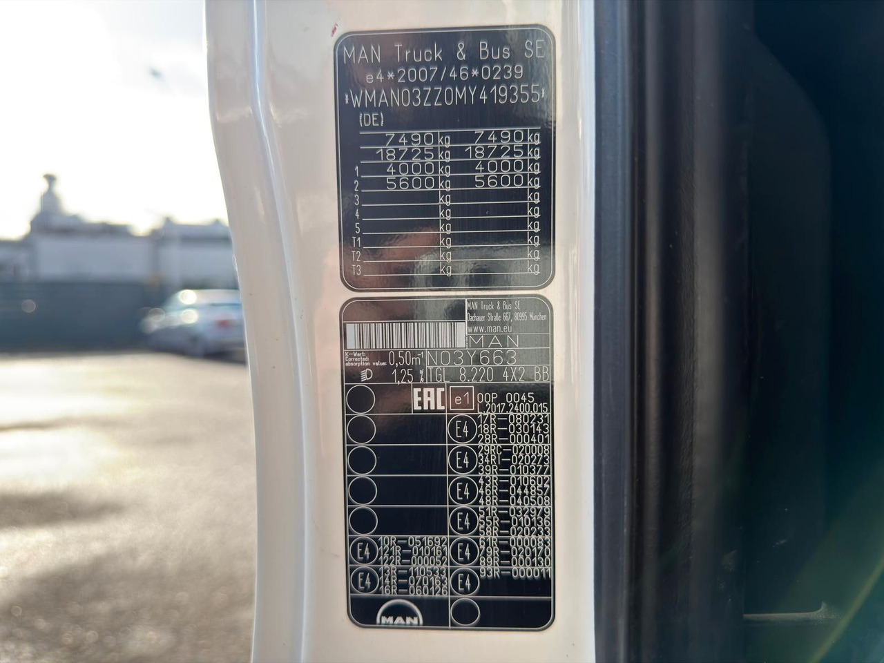 כלי רכב מסחרי מזהיר MAN 8.220 4x2 Meiller 3S. Kipper | TOP Zustand!: תמונה 21 כלי רכב מסחרי מזהיר MAN 8.220 4x2 Meiller 3S. Kipper | TOP Zustand!: תמונה 21