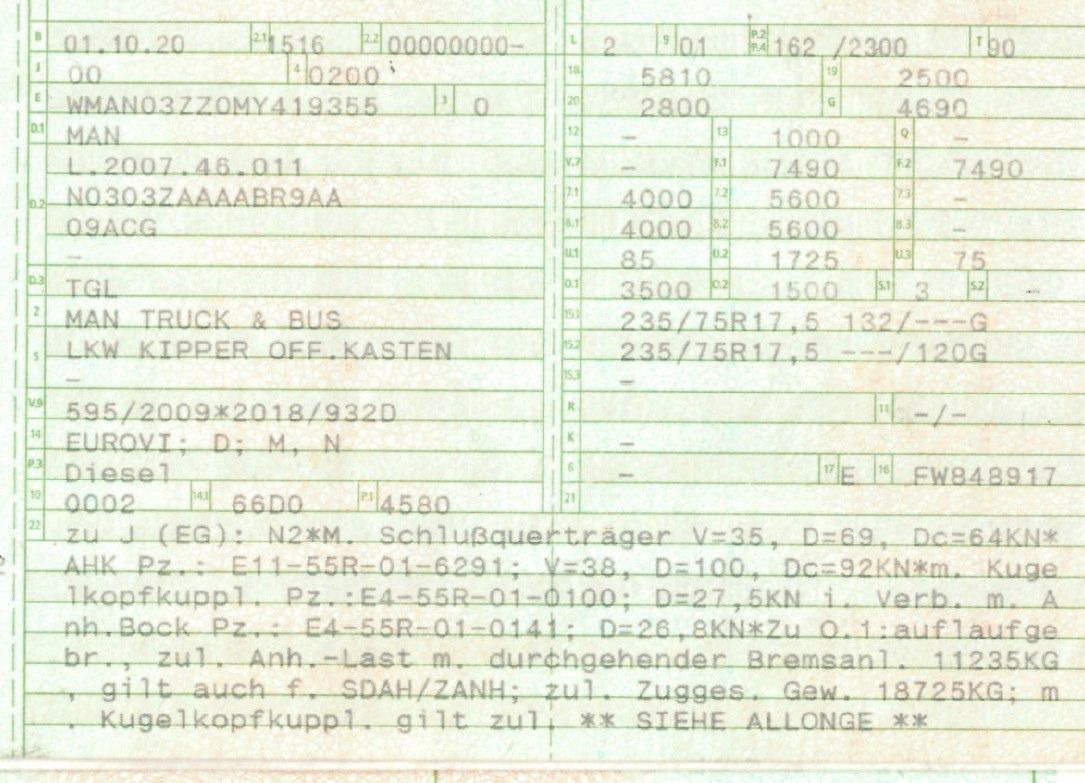 MAN 8.220 4x2 Meiller 3S. Kipper | TOP Zustand! - כלי רכב מסחרי מזהיר: תמונה 2 MAN 8.220 4x2 Meiller 3S. Kipper | TOP Zustand! - כלי רכב מסחרי מזהיר: תמונה 2
