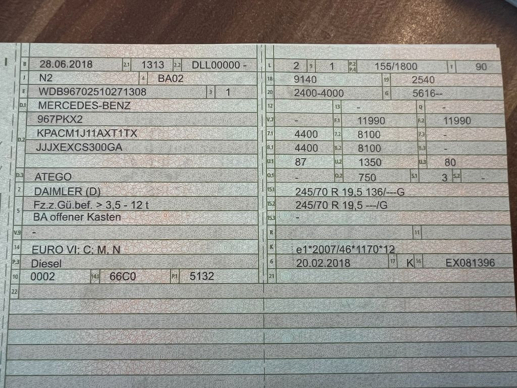 Mercedes-Benz 1221 4X2 offene Pritsche Mercedes-Benz 1221 4X2 offene Pritsche - משאית צד נופל/ שטוחה: תמונה 2 Mercedes-Benz 1221 4X2 offene Pritsche Mercedes-Benz 1221 4X2 offene Pritsche - משאית צד נופל/ שטוחה: תמונה 2