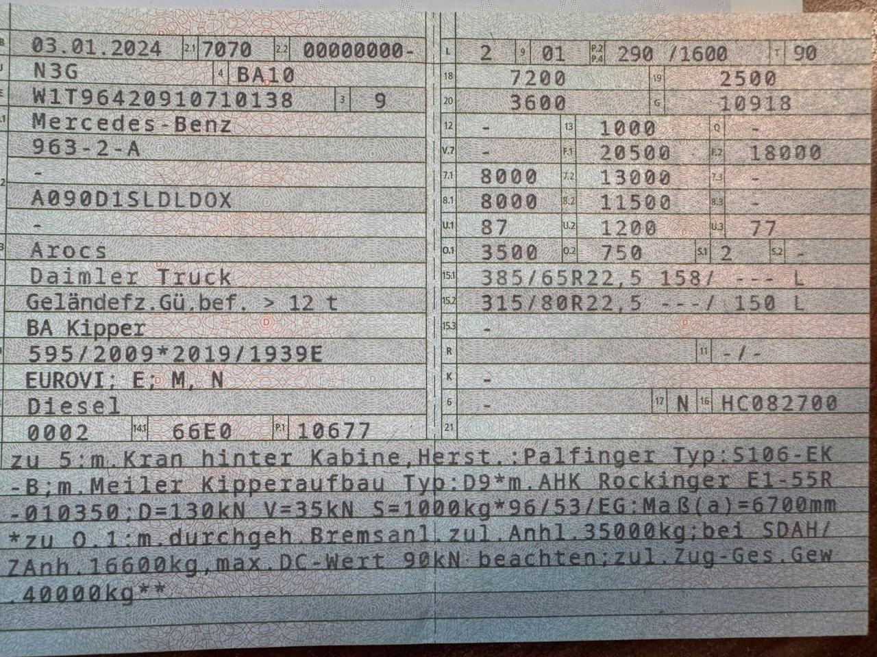 Mercedes-Benz 1840  2140 4X2 Kipper % Kran mit Funk Top Zust. - מזהיר: תמונה 2 Mercedes-Benz 1840  2140 4X2 Kipper % Kran mit Funk Top Zust. - מזהיר: תמונה 2