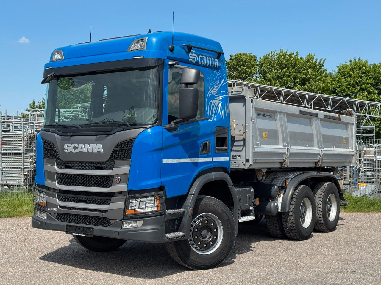 Scania G450 Meiller 3S. Kipper mit Bordmatik Top Zust. - מזהיר: תמונה 4 Scania G450 Meiller 3S. Kipper mit Bordmatik Top Zust. - מזהיר: תמונה 4
